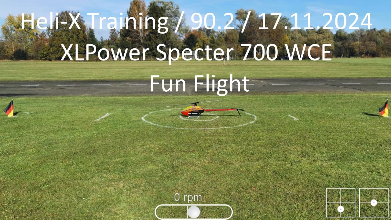 Heli-X Training / 90.2 / 17.11.2024 / XLPower Specter 700 WCE / Fun Flight