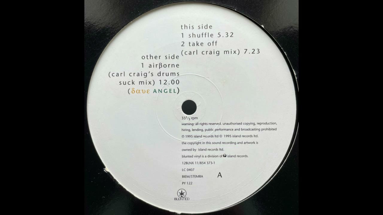 Dave Angel - Airborne (Carl Craig's Drums Suck Mix) (1995)