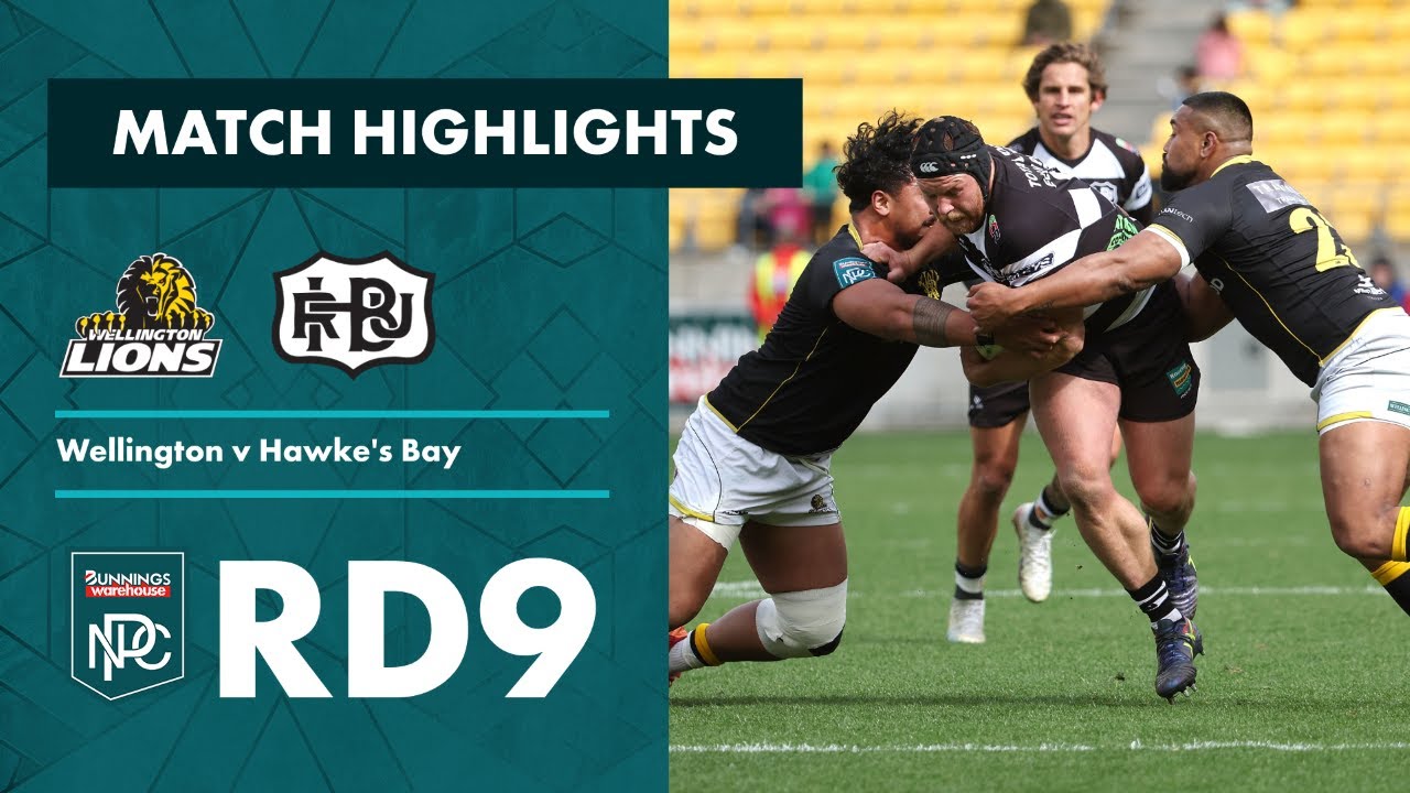 RD 9 HIGHLIGHTS: Wellington v Hawkes Bay (Bunnings NPC 2023)