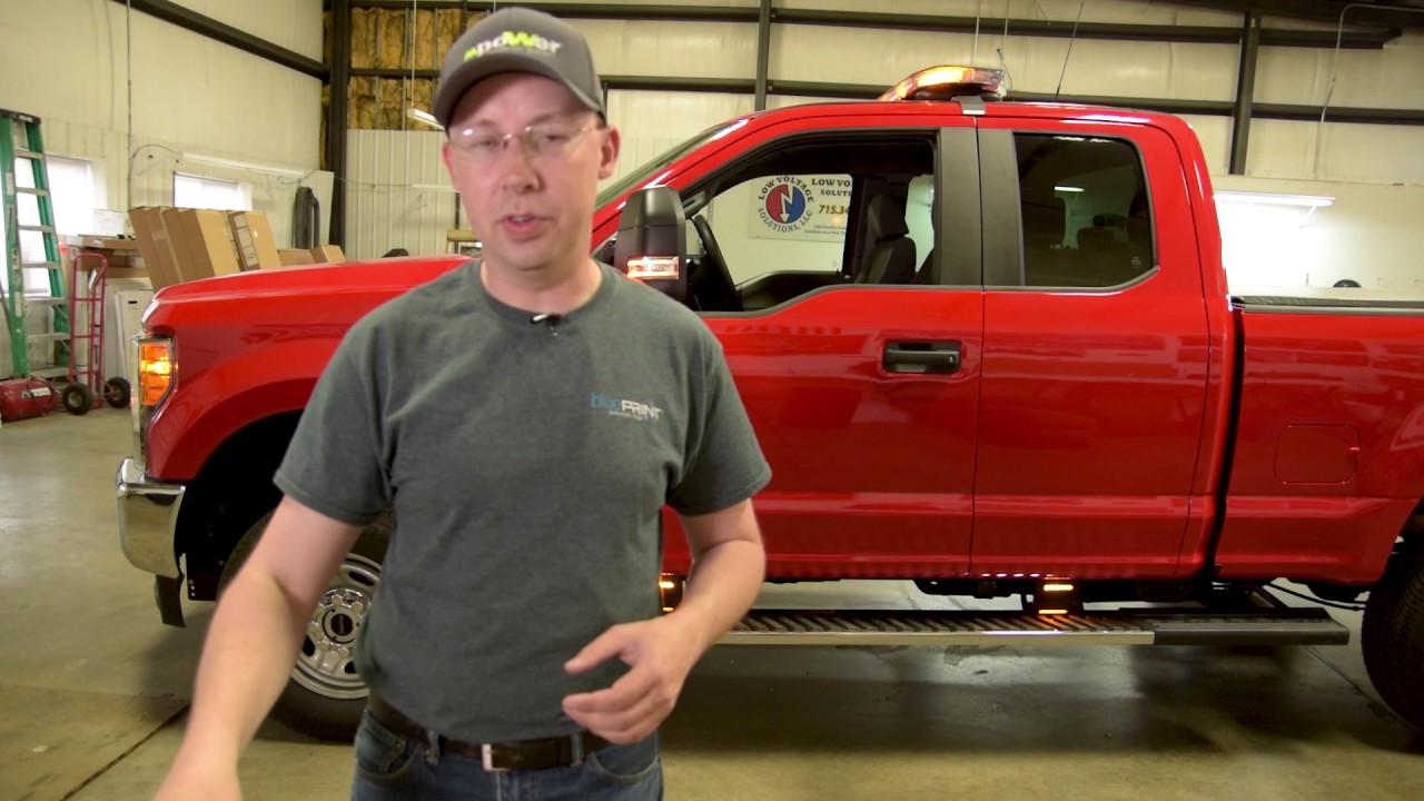 Emergency Management F350 with multi color lighting and BluePrint controller from SoundOFF Signal