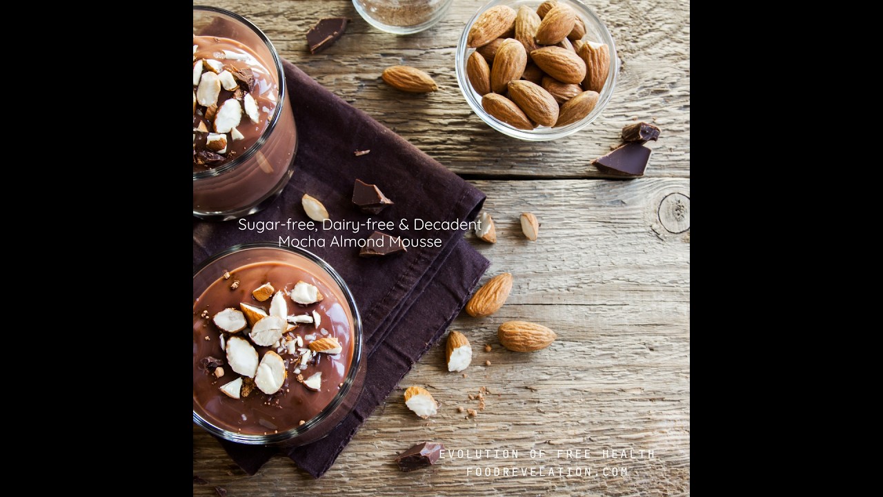 Super Easy Decadent Mocha Almond Mousse (Sugar & Dairy Free)