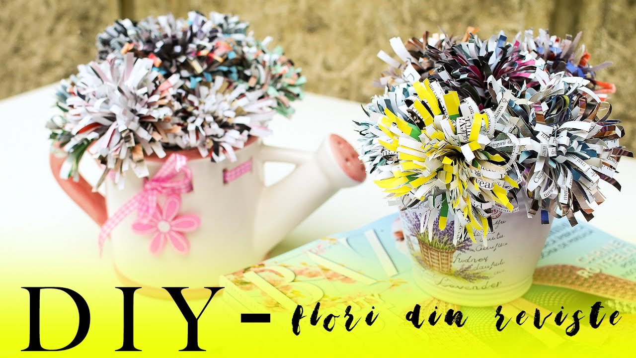 DIY - Flori din reviste reciclate | Inscrierea Balabaniana la E.ON Energy Globe Award
