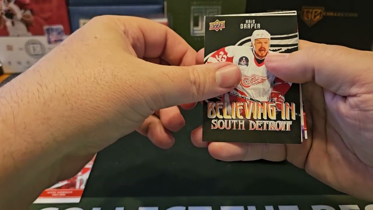 Набор коллекционных металлических фигурок Upper Deck Detroit Red Wings Centennial Hobby Tin 2025-...