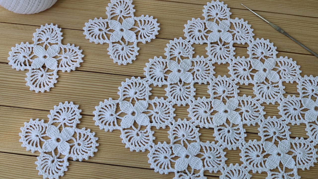 Простой КВАДРАТНЫЙ МОТИВ вязание крючком для начинающих СХЕМА мотива Crochet motif tutorial patterns