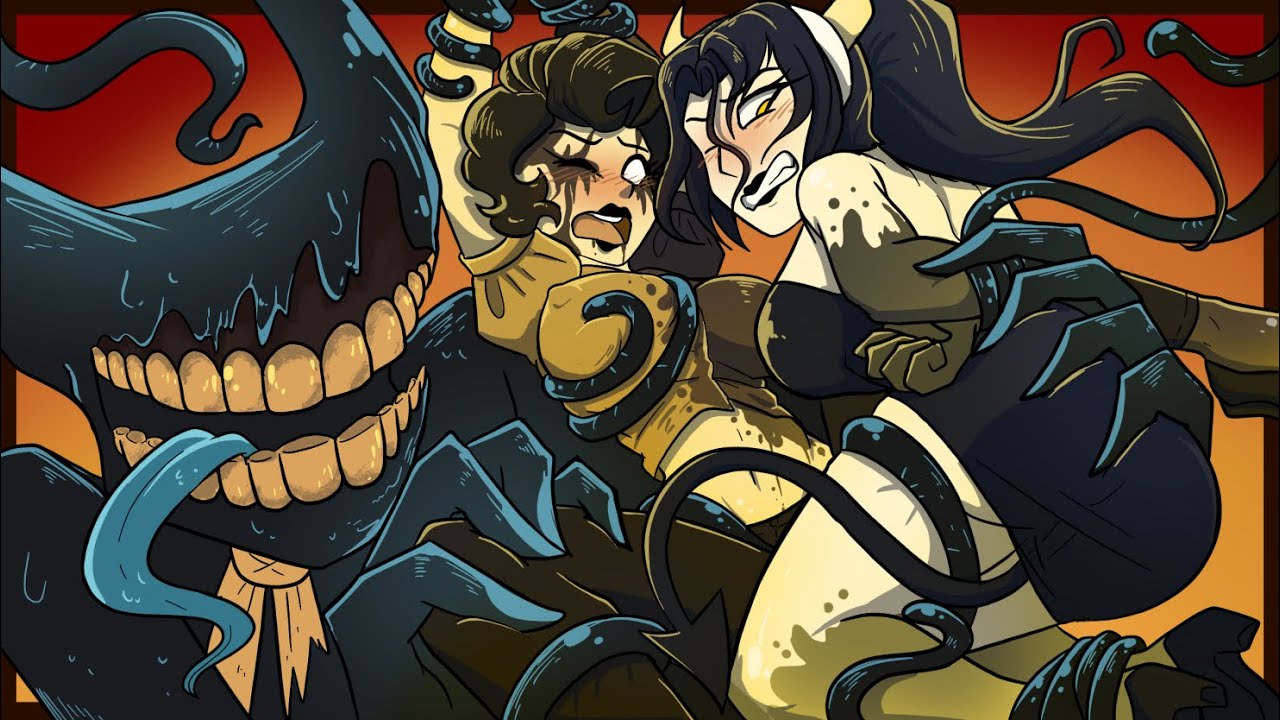 Одри и Алиса против ловушек-щупалец Бенди (Bendy & The Dark Revival Animation)