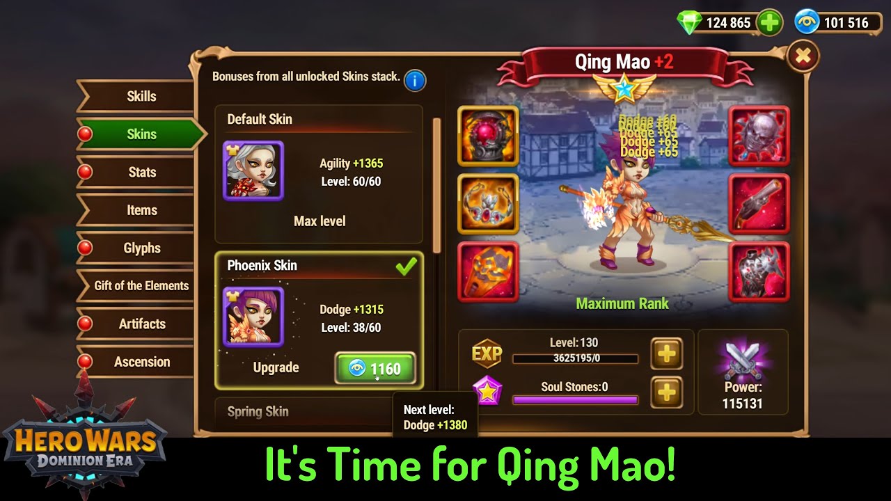 Buffing Up Qing Mao! &mdash; Hero Wars: Dominion Era