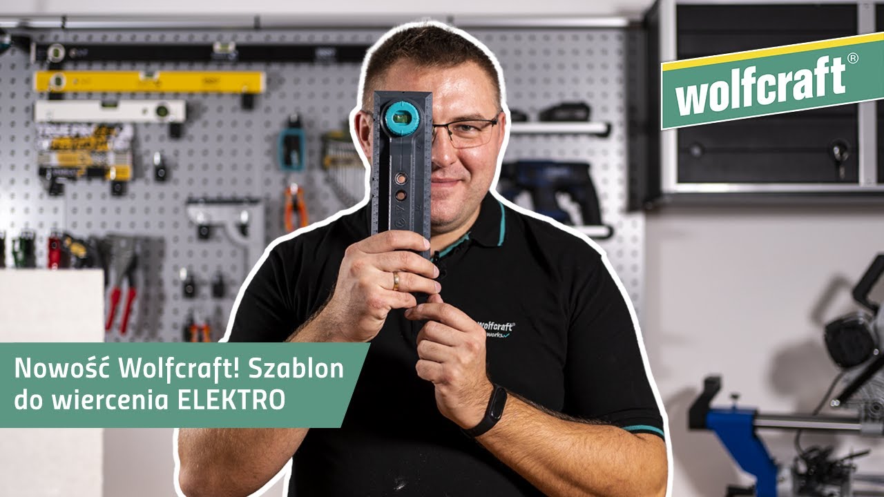 Nowość Wolfcraft! Szablon do wiercenia ELEKTRO