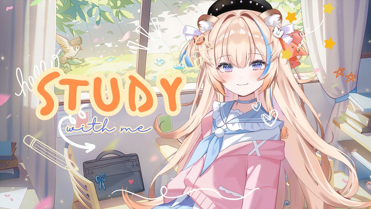 Yay more studying date🧡@EnyaIgnis  pomodoro 50-10 (Gogh)【STUDY WITH ME】