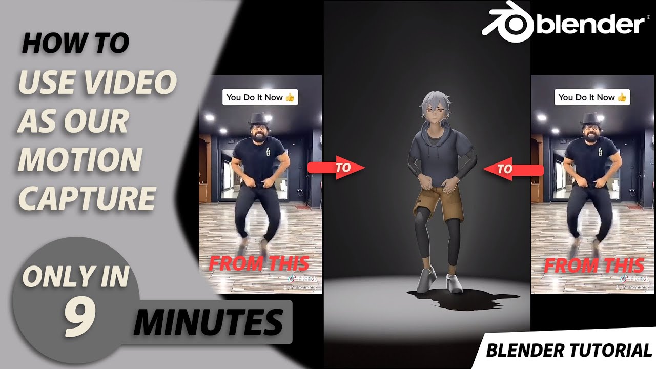 Turn Video Into Motion Capture Using AI + Blender! (No Suit Needed) | Blender Tutorial
