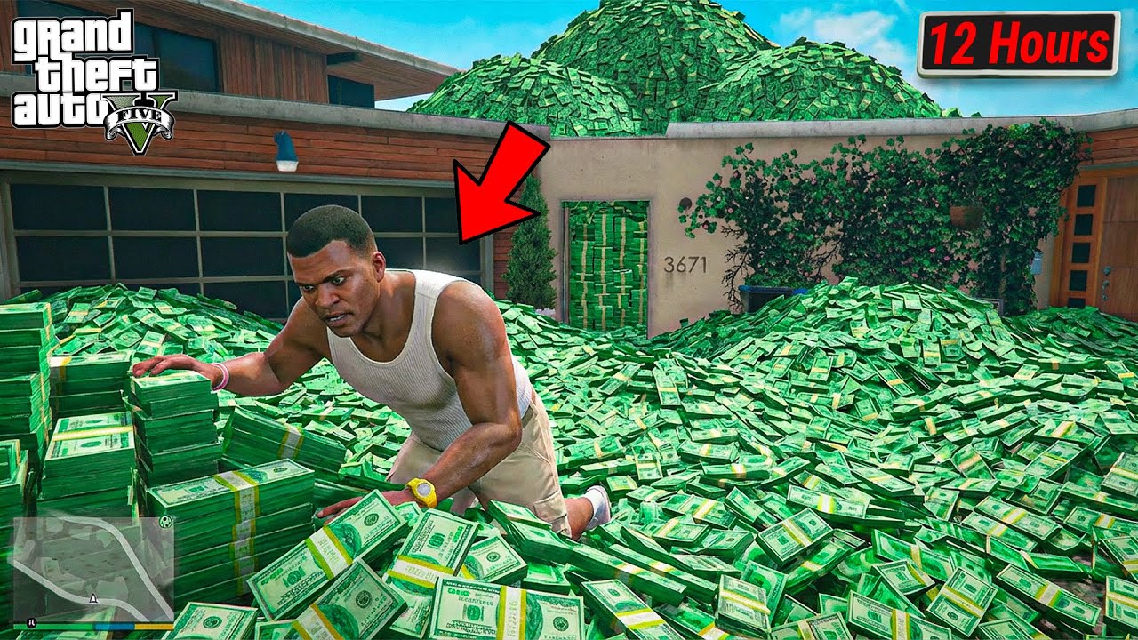 Franklin Collecting Most Amount Of Money In 12 Hours in GTA 5 !
