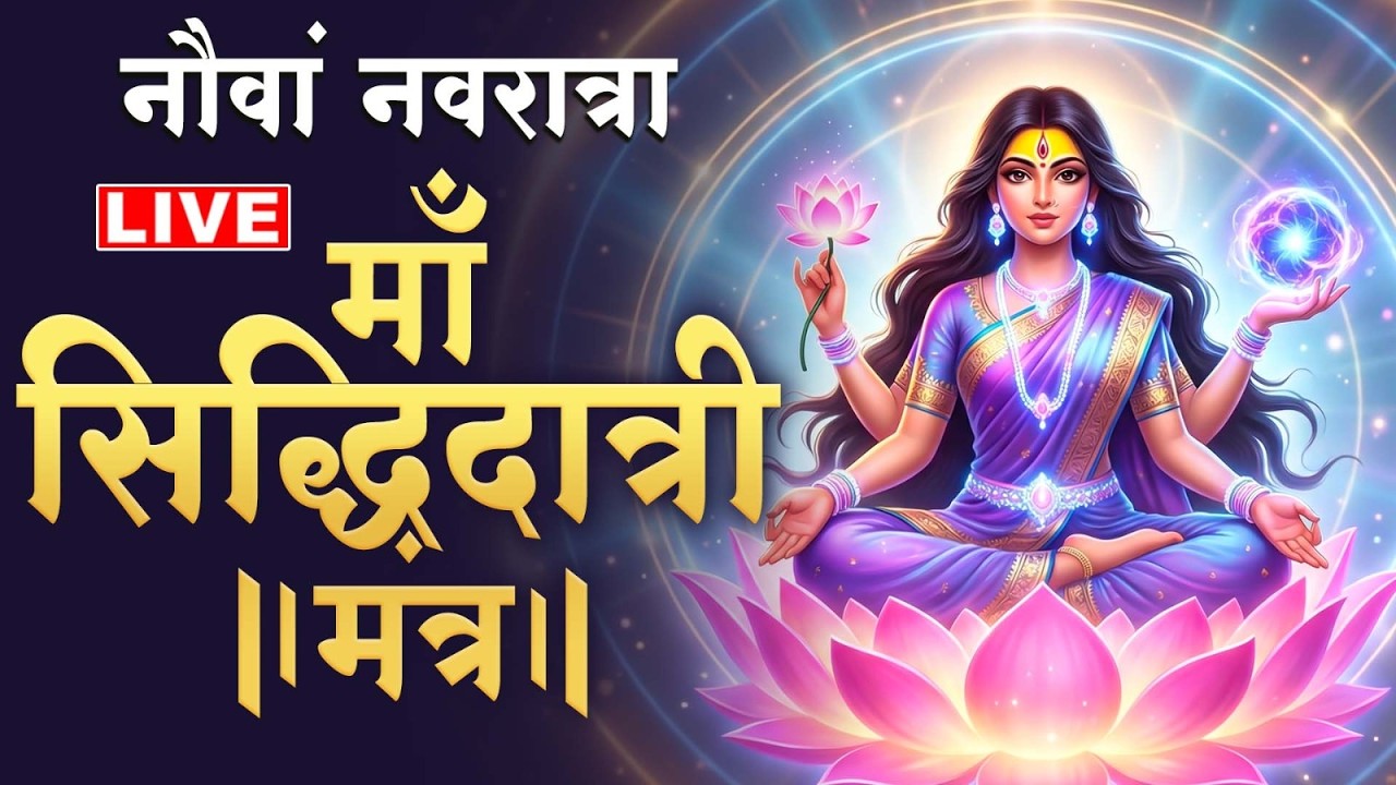 LIVE :- मां चंद्रघंटा जाप मंत्र | कल्याणकारी है मां चंद्रघंटा का यह मंत्र - Chandraghanta Mantra