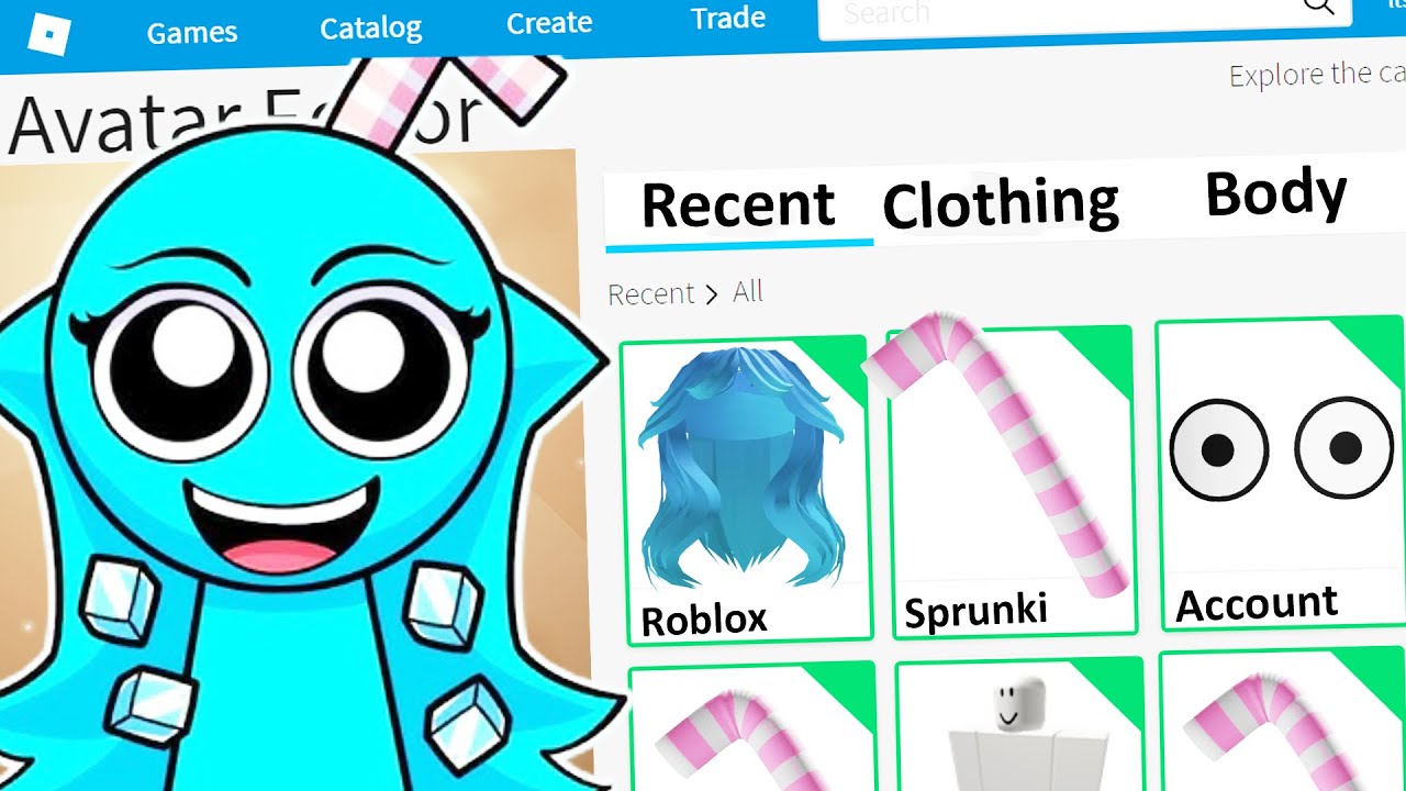 MAKING SPRUNKI AQUA a ROBLOX ACCOUNT