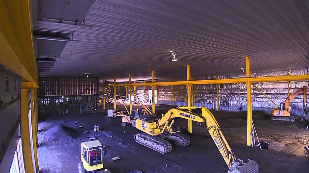 Construction de l'usine
