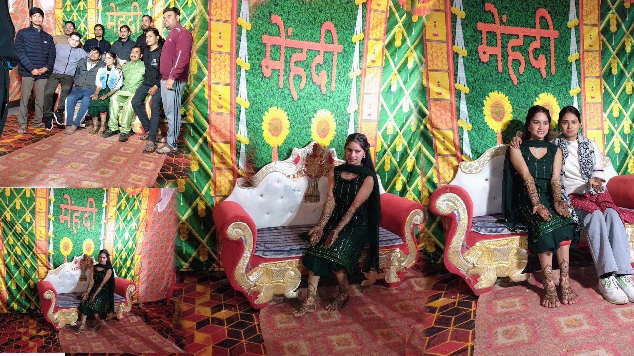 मेहंदी ब्लॉग  पग गांव आज लग गई नेहा की मेंहदी 