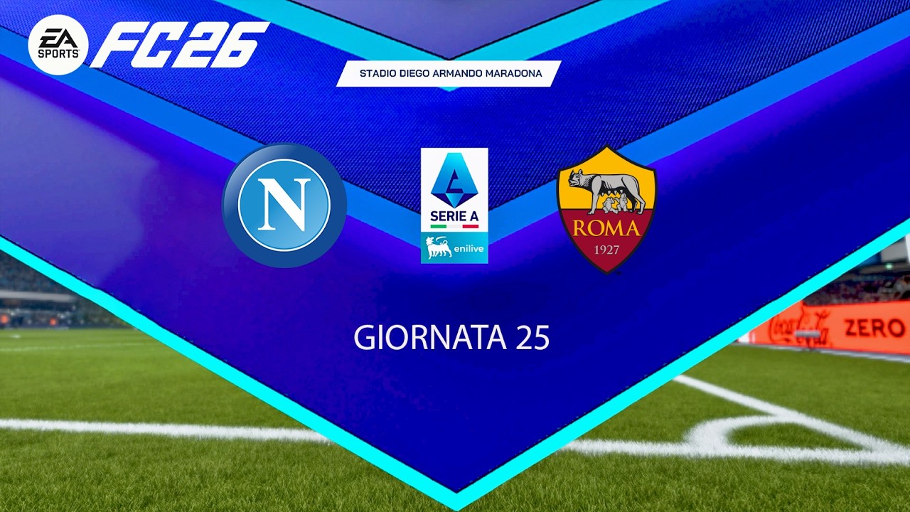FC 26 - NAPOLI vs AS ROMA | Serie A 2025/26 Giornata 25 – Simulazione Partita