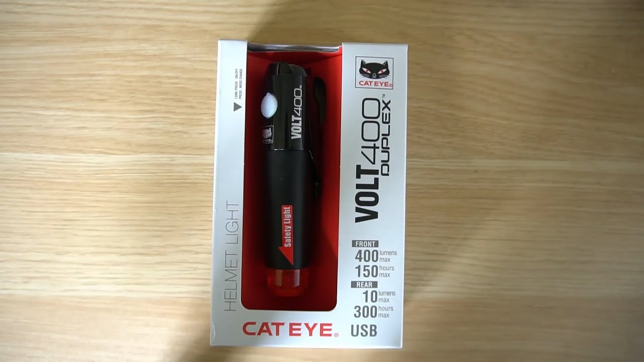 Cateye Volt 400 Duplex bike light review, unboxing and features