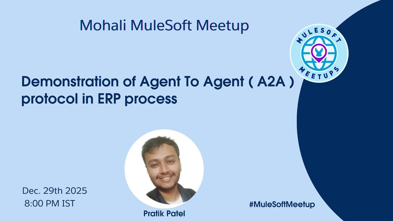 Demonstration of Agent To Agent (A2A) protocol in ERP process