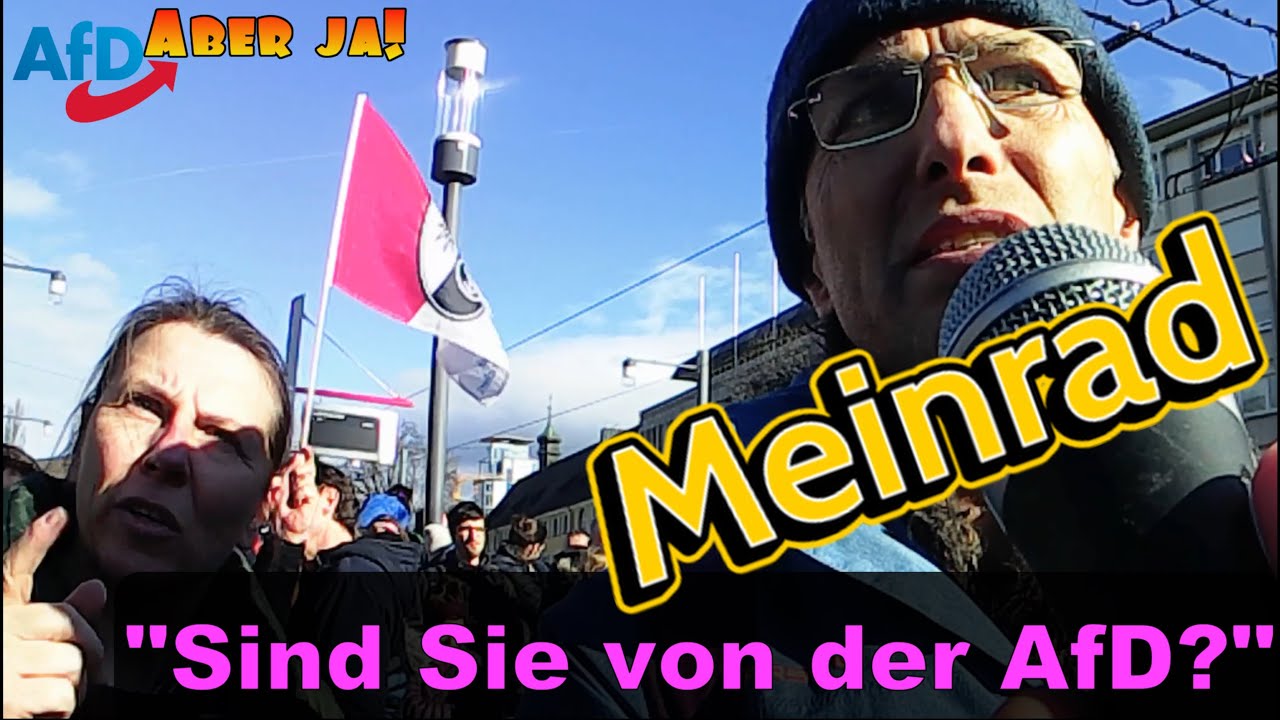 Hitzige Diskussion bei Hassdemo in Freiburg | #MEINRAD