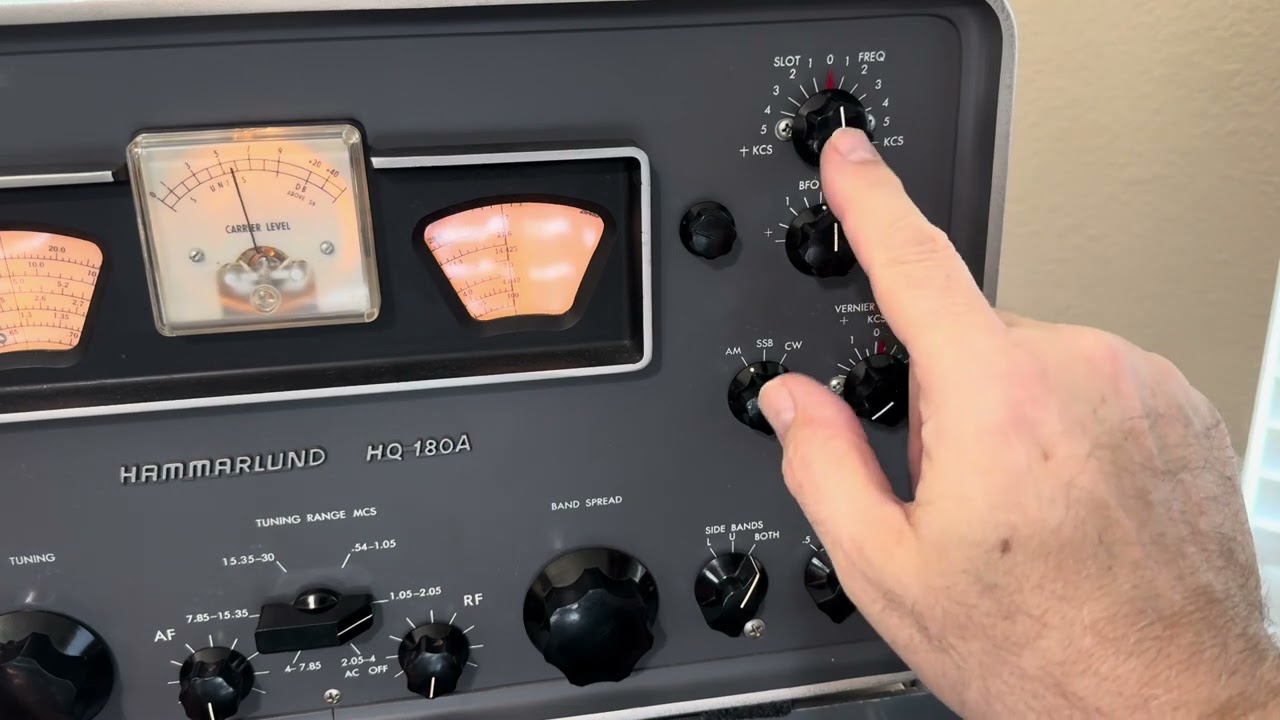 Hammarlund HQ 180 tuning tutorial