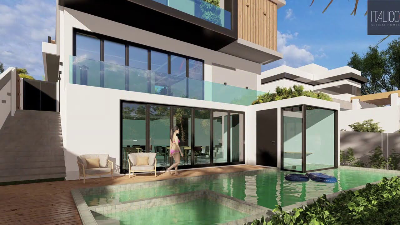 Projeto triplex contemporâneo condomínio arborais campinas garagem subsolo declive arquitetura luxo