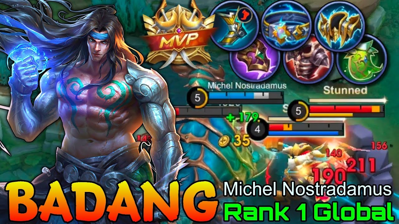 Roamer Badang Tanky Build - Top 1 Global Badang by Michel Nostradamus - Mobile Legends