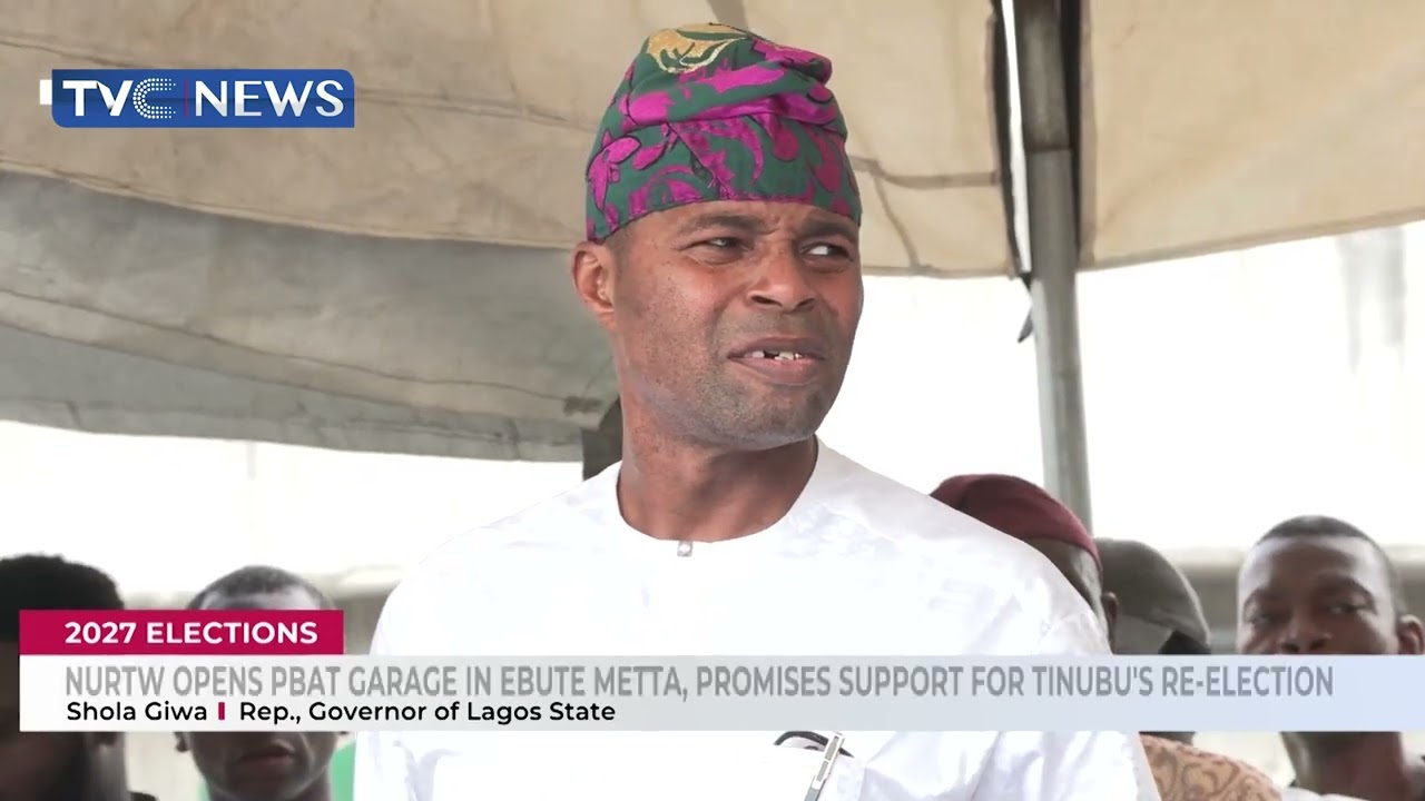 NURTW Opens PBAT Garage in Ebute Metta, Promises Support for Tinubu’s Re-Election