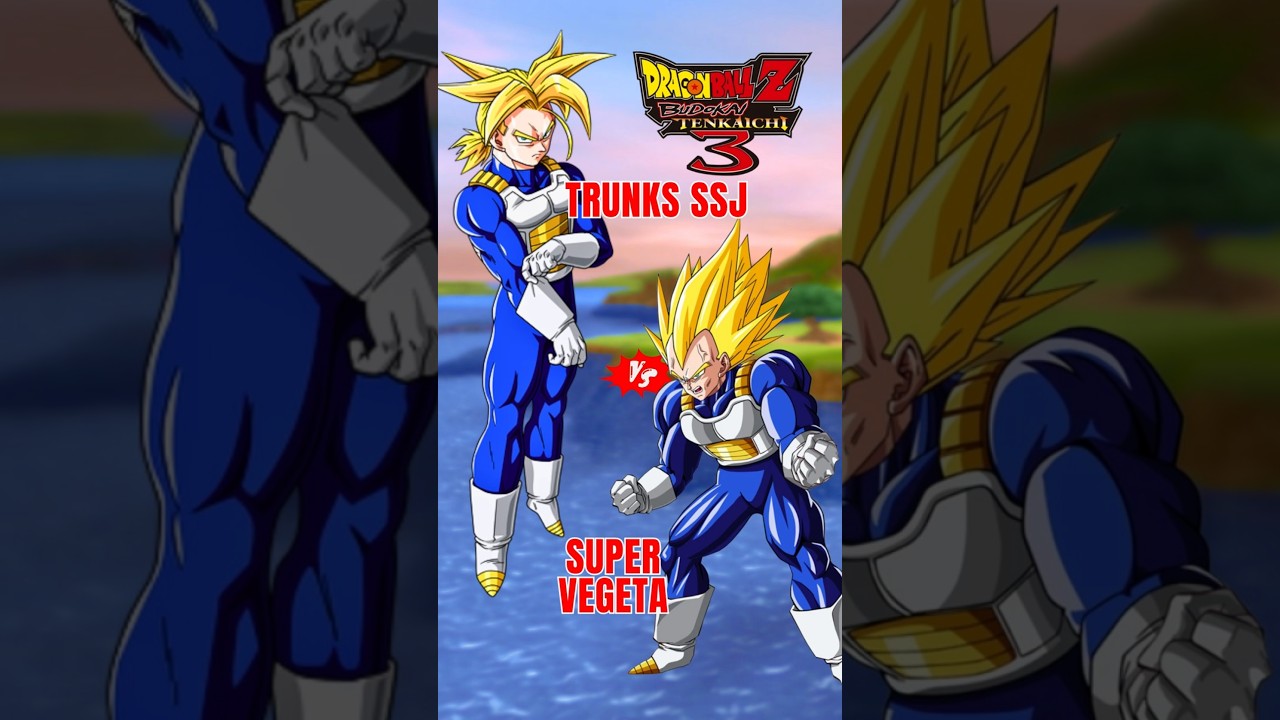 SUPER VEGETA VS TRUNKS SSJ (COM VS COM) - DBZ BT3 60fps #dragonball