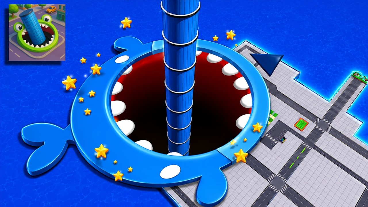 Hole.io - Gameplay Walkthrough Tutorial Hole Evolution New Mobile Game (Android,iOS)