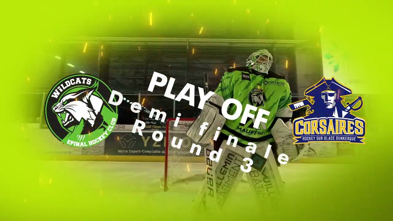 HOCKEY D1 - Wildcats Epinal Vs Corsaires de Dunkerque - Playoffs 1/2 Finale Round3 2023