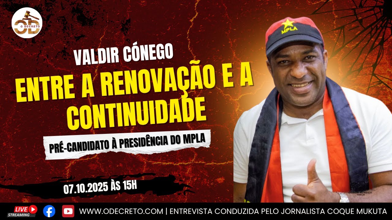 Valdir Cónego desafia a velha guarda do MPLA