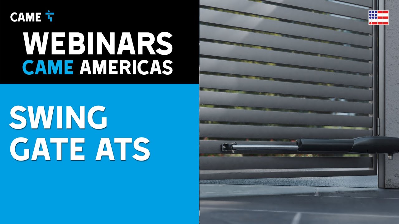 🔹🔹 Webinar Swing Gate ATS 🔹🔹