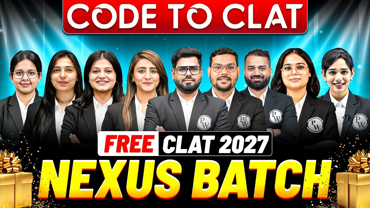 FREE CLAT Nexus 2027 & Special FREE Surprise (CODE To CLAT) | FREE CLAT 2027 Complete Batch Launch 🔥