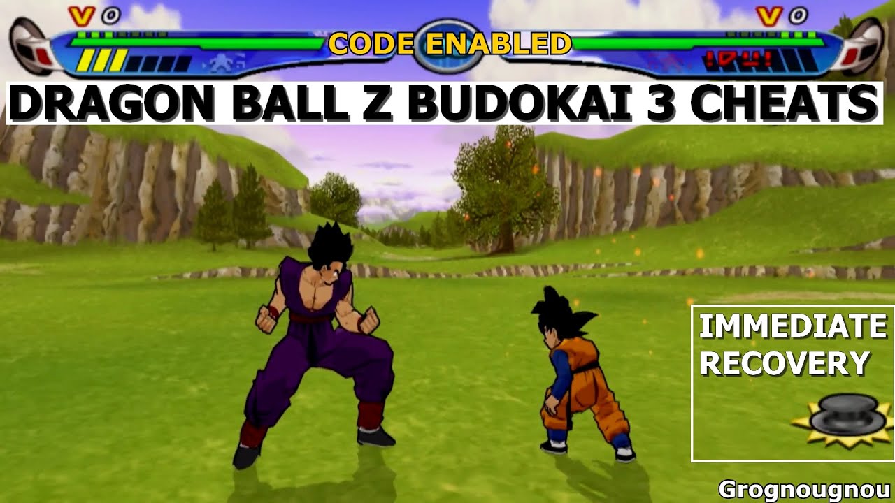 Dragon Ball Z Budokai 3 Cheats : Fatigue Recovery Time reduced to ZERO