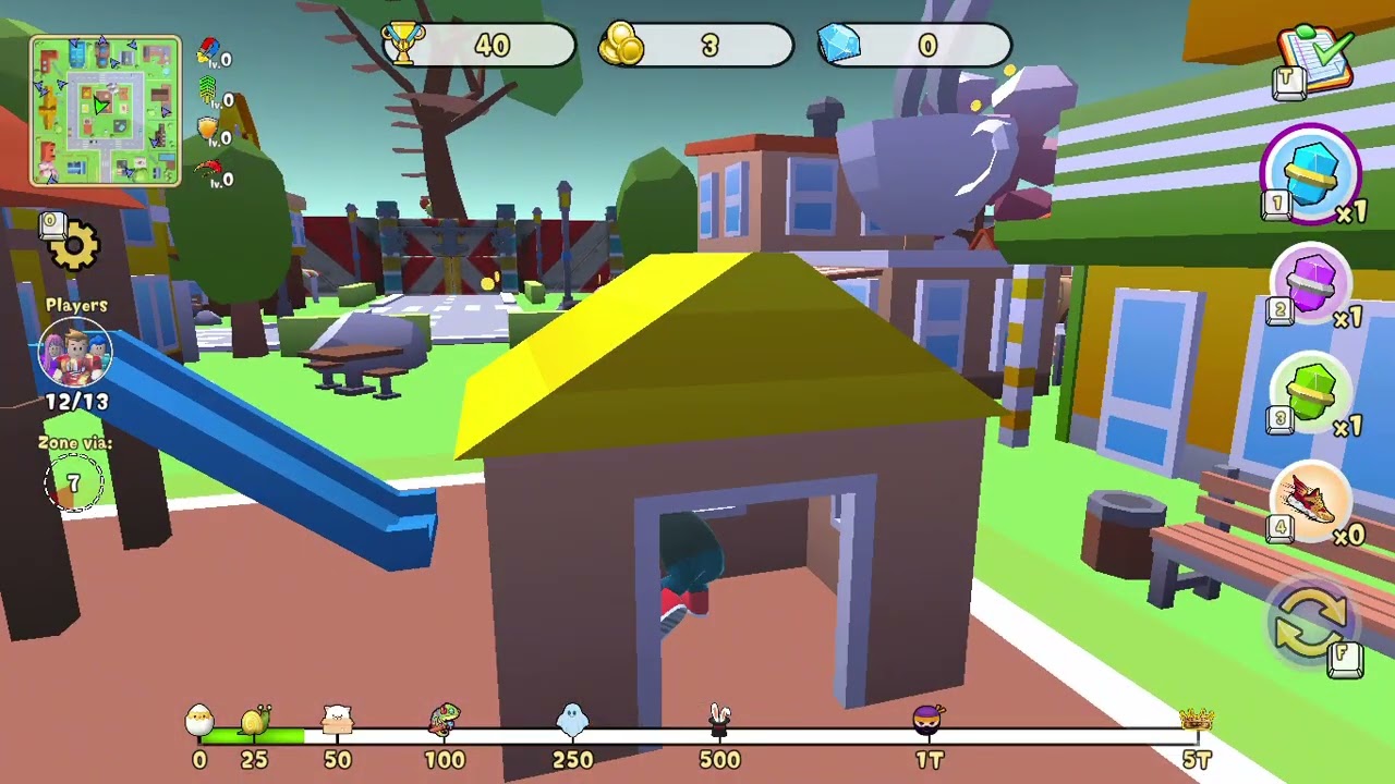 Playing Obby: Hide and Seek, Battle Royale! - raw gameplay
