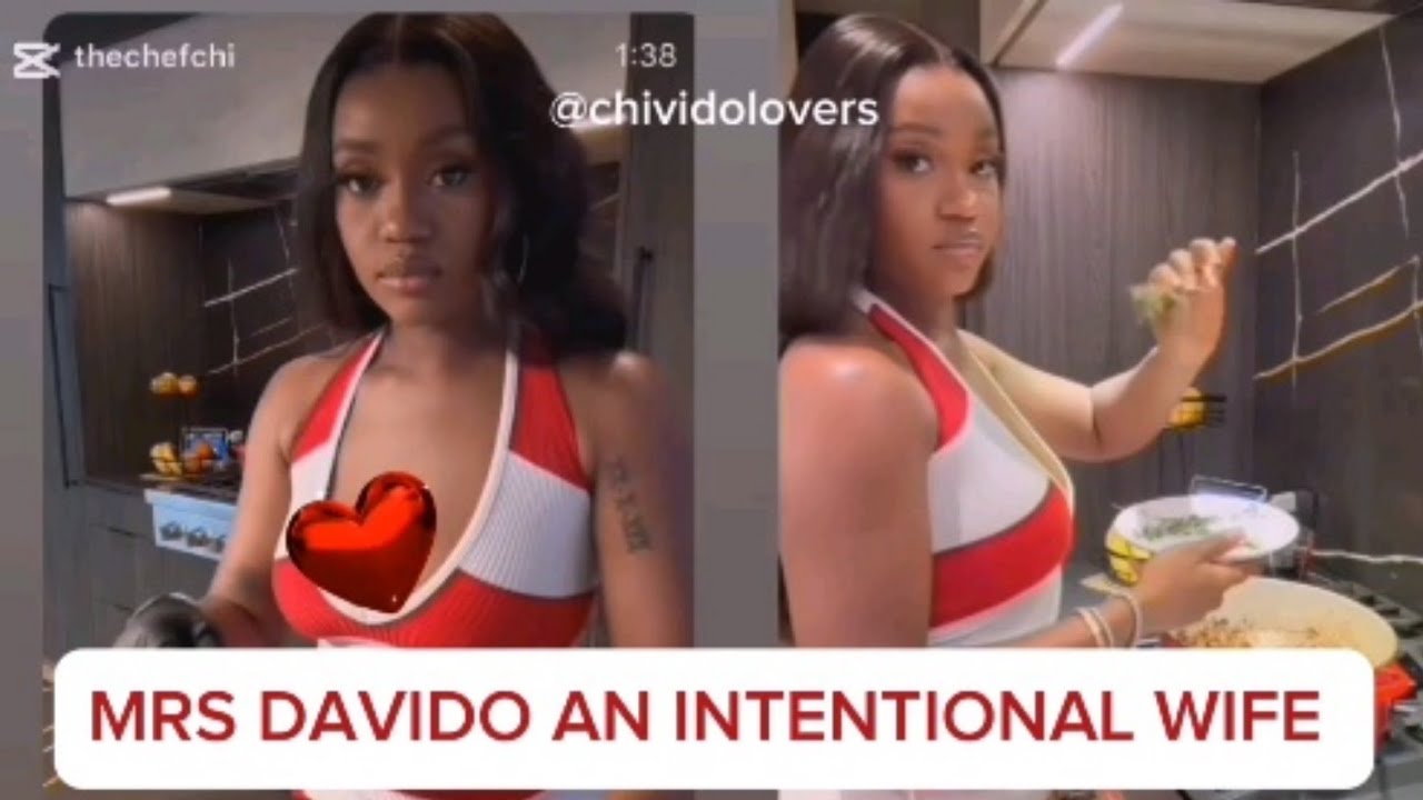 MRS DAVIDO ADELEKE IN HER EXPENSIVE KITCHEN DOING ONE OR TWO, INTERNATIONAL NOT YOUR REGULAR!