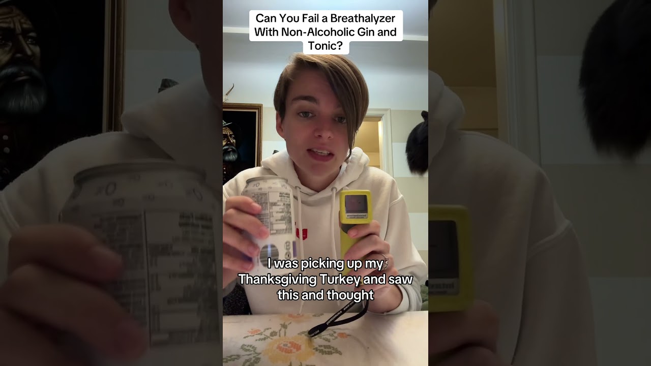Testing a NON-alcoholic gin and tonic with a breathalyzer!