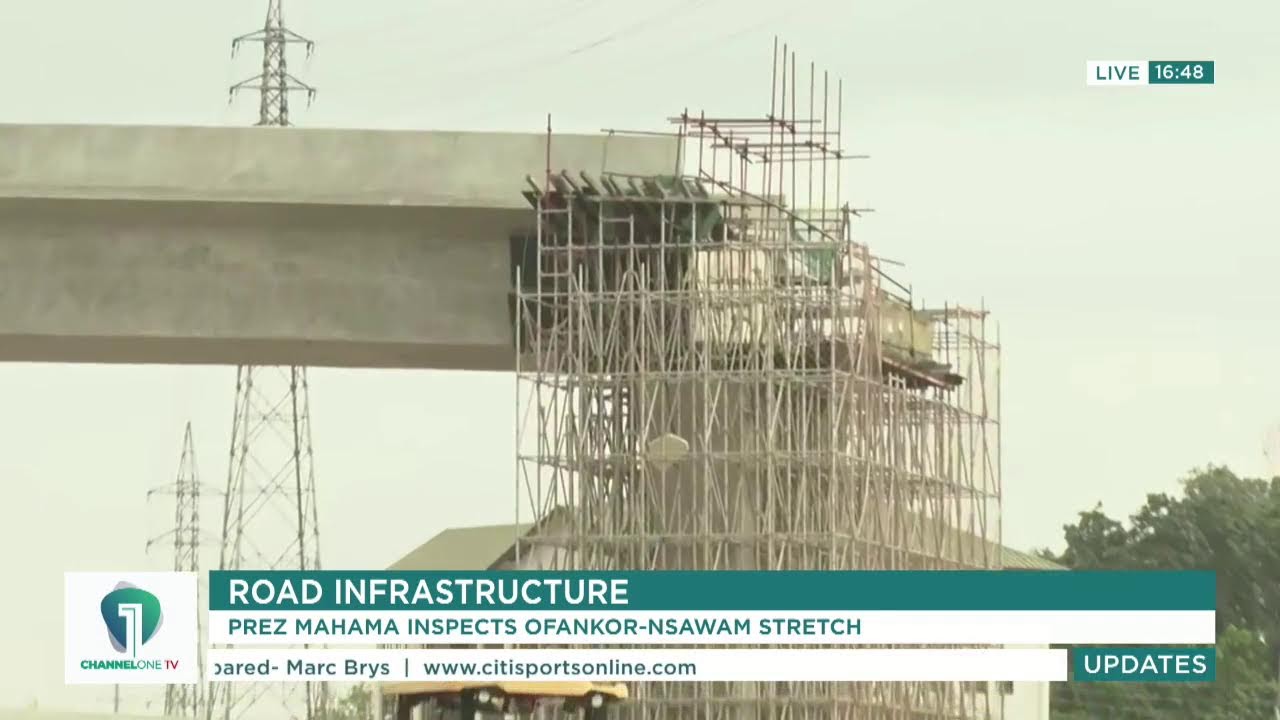 LIVE NOW: President Mahama Inspects Progress on Ofankor-Nsawam Road