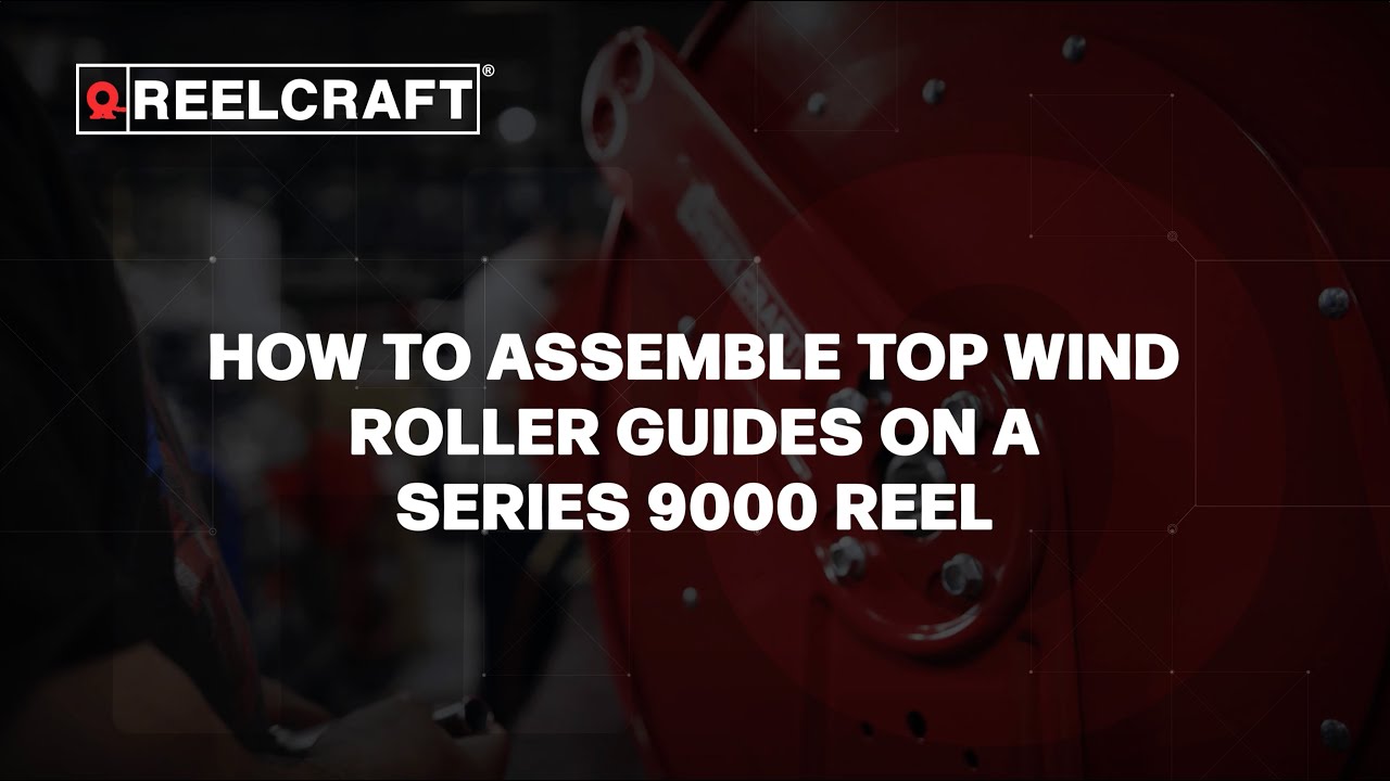 How To Assemble Top Wind Roller Guides On A Series 9000 Reel