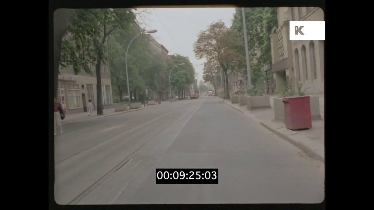 1970s, 1980s Germany, POV Driving In East Berlin, 35mm