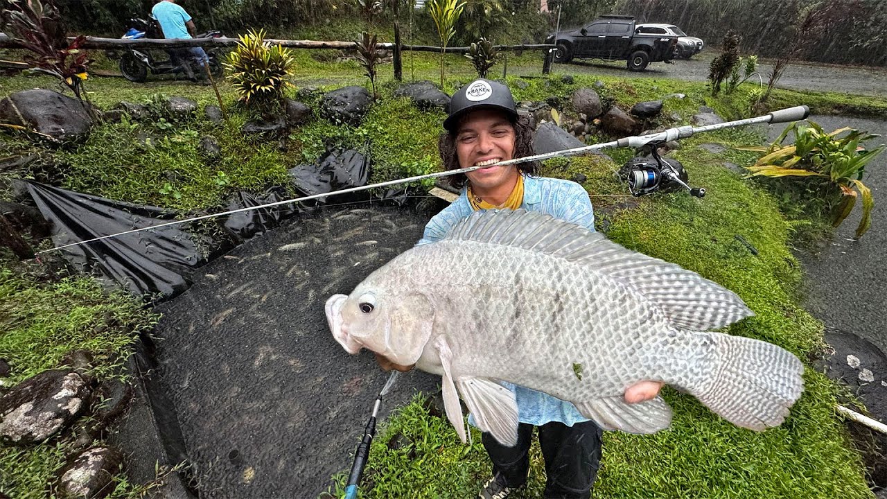 Pescando Lagos Artificiales LLENOS de Peces! | Captura y Cocina de Mojarra Gigante