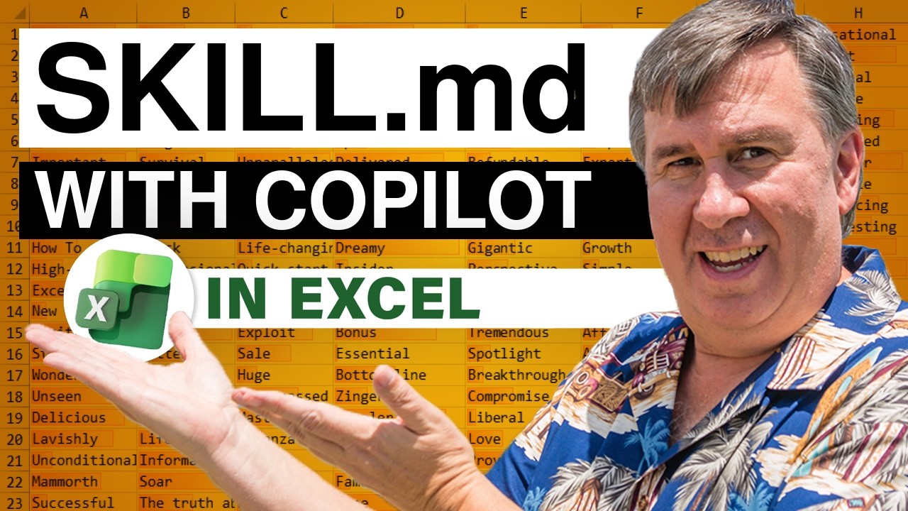 Excel Hot! Copilot Custom Skills - Episode 2742