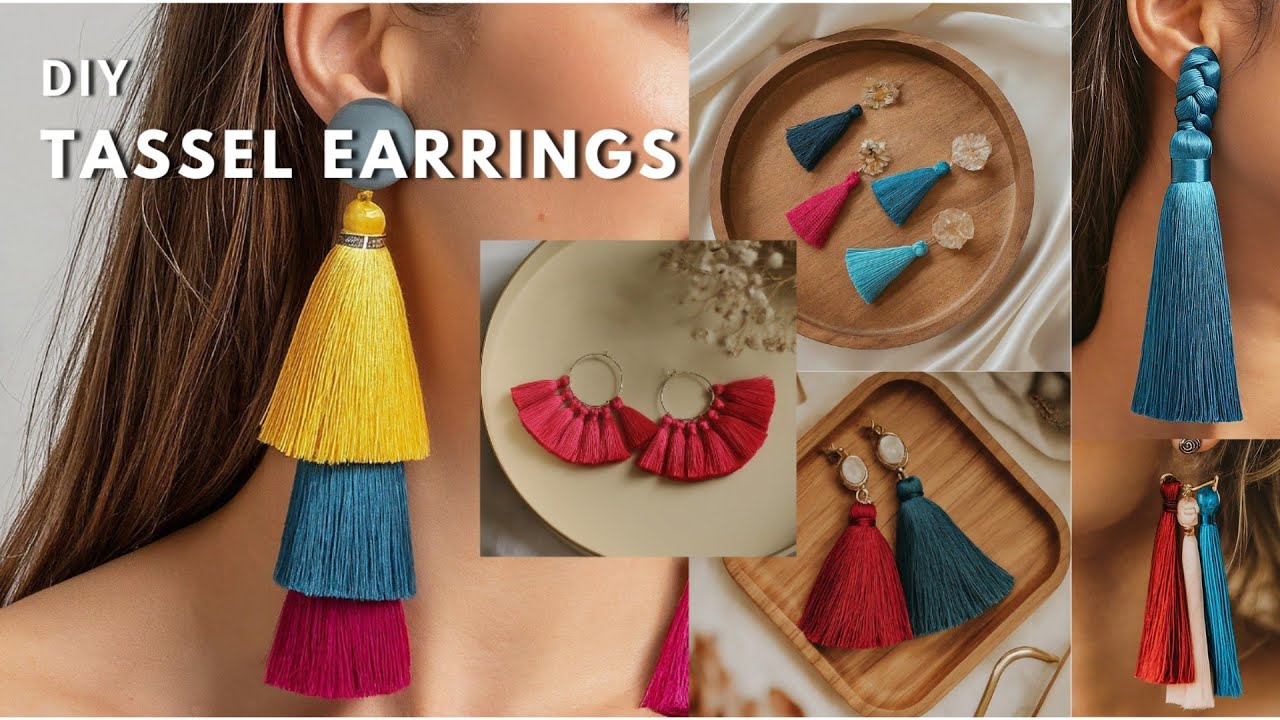 DIY Tassel Earrings | DIY Trendy Jewelry | DIY Fashion Jewelry