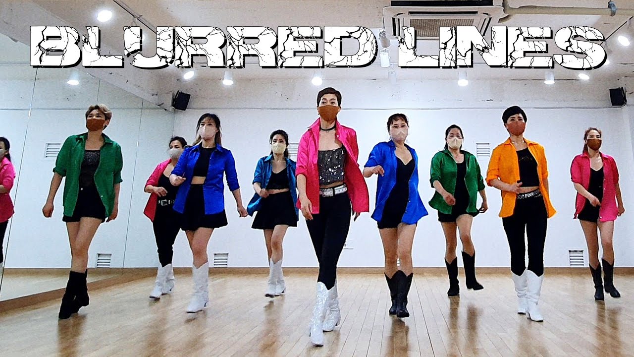 Blurred Lines by Min LineDance Group (토요영상반 PM 2~4시 신촌)/Choreo:Rachael McEnaney & Arjay Centeno/1급3번