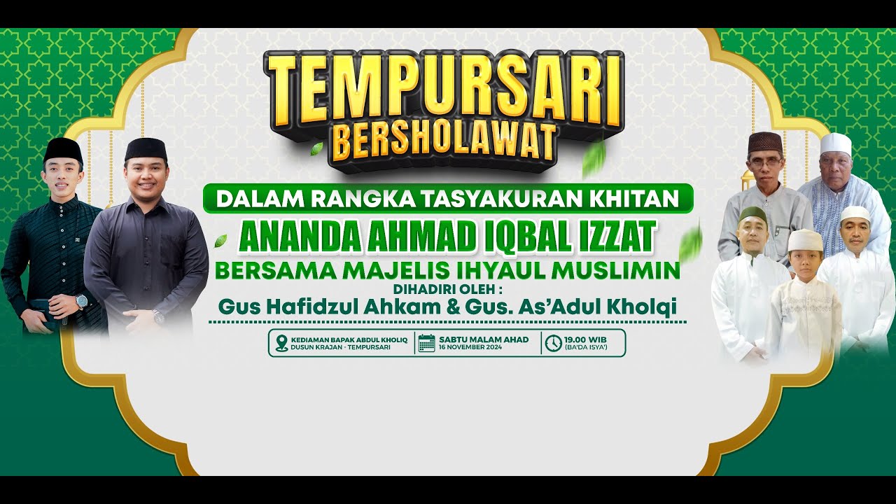 TEMPURSARI BERSHOLAWAT BERSAMA MAJELIS IHYAUL MUSLIMIN