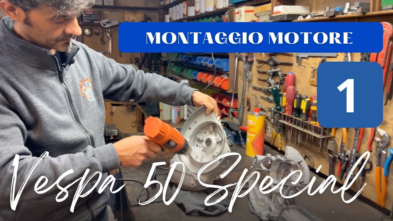 Vespa 50 Special - montaggio motore p.1