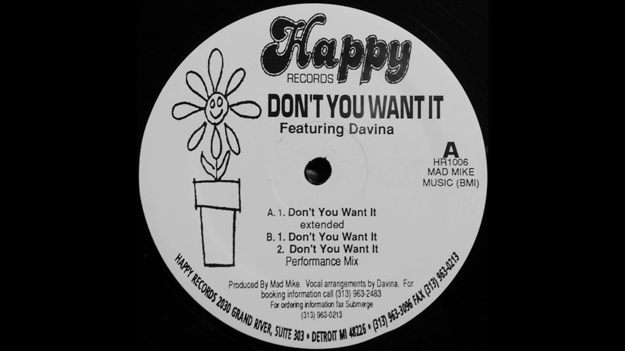 Mad Mike feat Davina - Don't You Want It (1992)