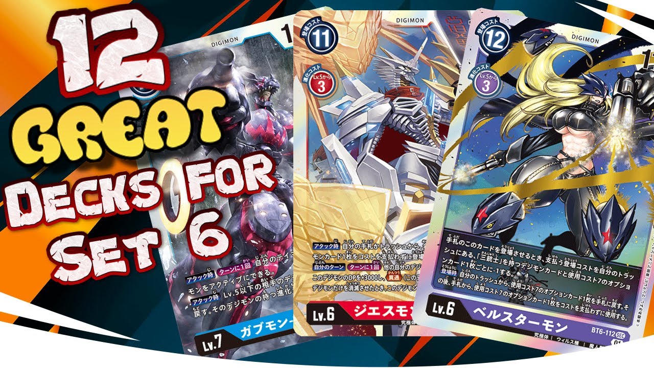 The BEST Decks in Double Diamond! 12 Different Decks in Set 6 for the Digimon TCG
