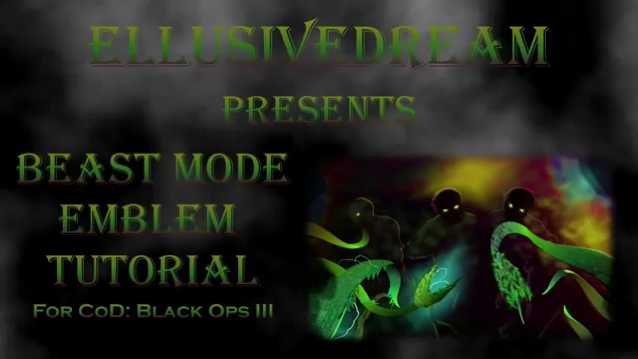 Beast Mode CoD Emblem Tutorial by EllusiveDream