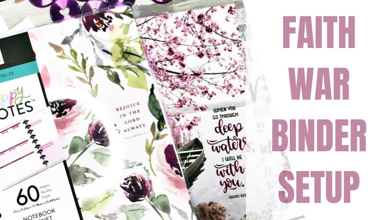 FAITH WAR BINDER SETUP | BACK TO BASICS | HAPPY PLANNER