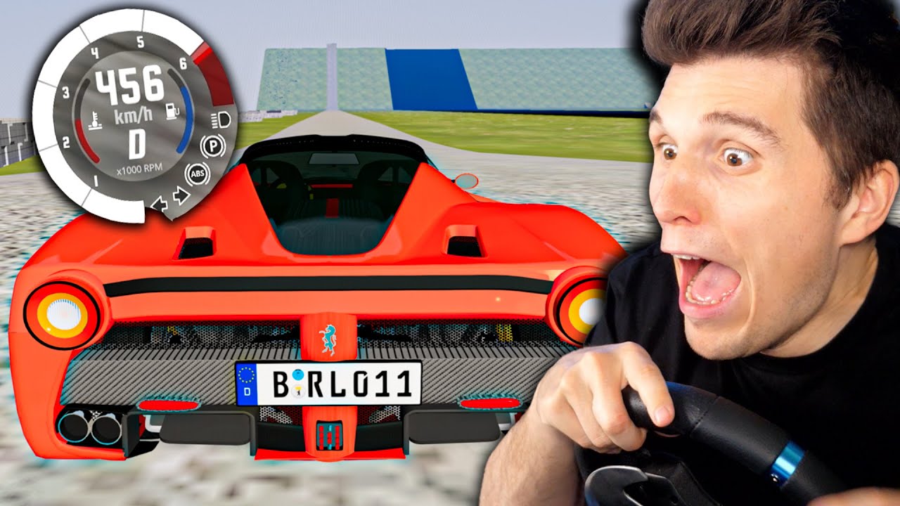 Mit über 450km/h über die XXXXXL Sprungschanze | BeamNG